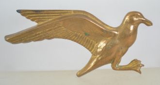 A large Art Deco figural brooch in the form of a gull with trombone clasp. Measures 8 cms.