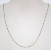 A 925 silver twist chain necklace.