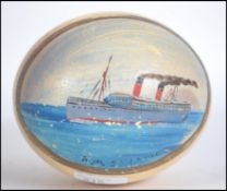 A 20th century large handpainted ostrich