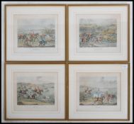 A set of four framed and glazed 19th cen