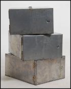 A pair of Industrial 20th century metal