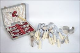 A collection of silver plated items toge