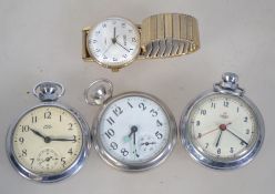 A collection of vintage pocket watches t