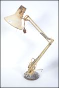 A 20th century Industrial anglepoise lam