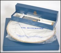 A boxed Royal Worcester cake plate in th