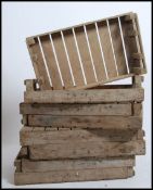 A set of 8 vintage industrial mid centur