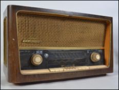 A vintage mid 20th century wooden cased