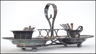 A large silver plated early 20th century