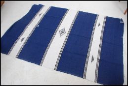 A Moroccan lambswool handwoven throw -