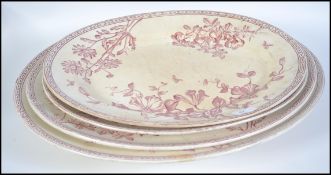 A graduating set of 3 19th century Wedgw