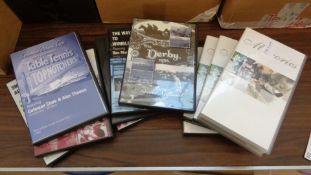 A group of 28 16mm vintage sporting films transferred to video, featuring lawn tennis, cricket,
