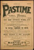 44 copies of 'Pastime with which is incorporated Football', running from No. 605 Vol.