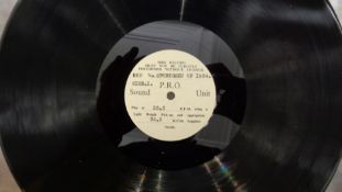 A 33 1/3 LP recording of the inaugural BBC Sports Personality of the Year Awards in 1954, approx.