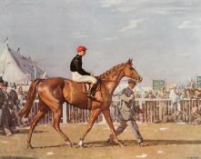 After Sir Alfred Munnings (1878-1959) HUMOURIST AND DONOGHUE (GOING OUT TO THE DERBY 1921) colour