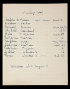 A record book for Fred Darling's Blacklands Stud at Calne, Wiltshire,