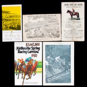 Racecard for the final day of racing at Manchester Racecourse 9th November 1963,
