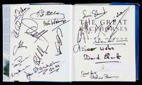 Multi-signed copy of Julian Wilson's book The Great Racehorses,