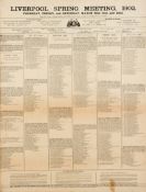 A broadsheet published for the 1902 Liverpool Grand National Meeting,