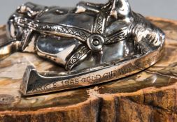 Racing plate worn by Arkle when winning the Gallagher Gold Cup at Sandown Park in 1965,