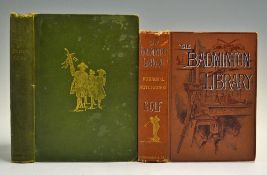 2x early golf books from 1893 onwards to include  Clark, R - 