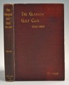 Glasgow Golf Club History Book 1787-1907 by James Coalville, MA, DSc (Edin), Glasgow: Carbon and
