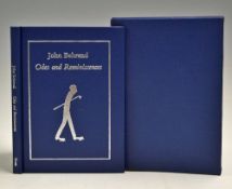 Behrend, John - signed 'Odes and Reminiscences' 2003, contributors ltd ed 43/60 signed by Behrend to