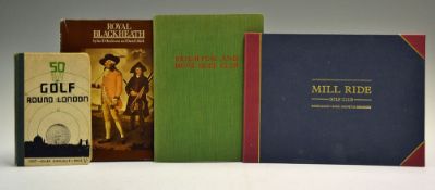 Selection of Golf Club Histories to include Rye GC, Royal Blackheath GC, Brighton and Hove GC 1887-