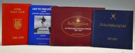 Irish Golf Club Centenaries to incl County Sligo GC (signed by author),  Cork GC 1888-1988, Royal