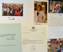Autograph Assorted Selection to include Sarah Brown, Norman Tebbit, Tony Blair, Cherie Blair,