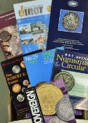 Quantity of Catalogues for coins, medals & banknotes includes catalogues and dealers lists. In three