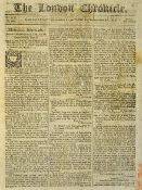 The London Chronicle Newspaper 1803 dated 24 Sept - 27 Sept contents include the execution of Robert