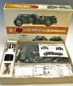 Airfix 1930 Bentley 4 1/2 litre Supercharged model Kit in original box unmade