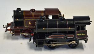 Hornby 0 Gauge LMS Clockwork Tank Locomotive (L.M.S Livery) numbered 2115, with red wheels with some