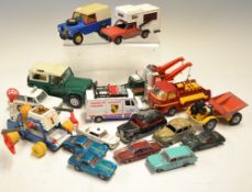Box of Mixed Diecast to include Corgi James Bond 007 Moonbuggy, Dinky Police Range Rover with