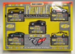 Matchbox Premiere Corvette Collection complete, boxed and appears unused, includes Grand Sport, 97