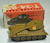 Russian T.34.85 Military Tank 'CPEAHNN TAHK' scale 1/43 in original box, c1989 made in the Soviet