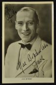 Autograph Jack Anthony on a real photo postcard, inscribed 'To Sheila' on the reverse, 'with best