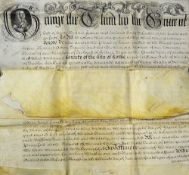 Ireland George III Exemplification of Recovery Document 1764 Cork, suffered by George Evans of