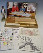 Model Boat Kit an unmade kit by Billing Boats a Will Everard in original box, t/w 12 x Drawings of