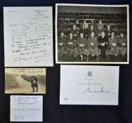 Signed Ephemera to include a Thank you letter from Sir John Glubb (British Soldier, Scholar and