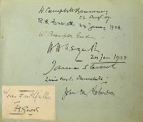 Political Autograph Album a beautifully presented autograph album extensively signed by political