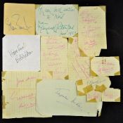 Autograph Assorted Selection on cuttings, miscellaneous selection all in ink, names include Reginald