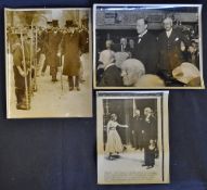 Politics Winston Churchill Press Photographs to include Winston Churchill with John Kennedy in New