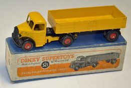 Dinky Super Toys Bedford Articulated Lorry No.521 a good yellow and black example in good, clean