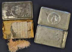 South Africa Boer War Chocolate Tin 1900 complete with Rowntree & Co chocolate (not edible), heavily