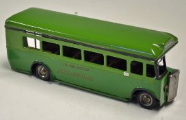 Tri-ang Minic Clockwork Green Bus a good , clean example