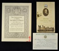 Royalty The Investiture of HRH The Prince of Wales (later King Edward VIII who abdicated)