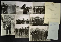 WWII Admiral Sir John Cunningham 1885-1962 First Sea Lord Original Photographs to include a signed