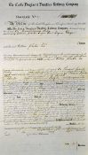 Great Britain The Castle Douglas & Dumfries Railway Company Loan Certificate 1856 - 4 1/2%.