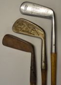 2x various putters to incl S.B Wallace Cardross Super Grade blade and a Maxwell flanged blade putter